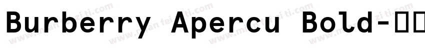Burberry Apercu Bold字体转换
